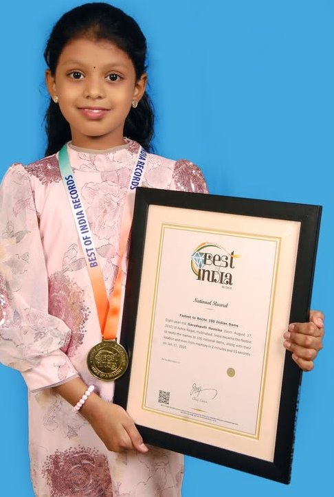 Fastest to Recite 100 Indian Dams